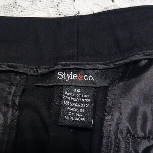 Style & Co Elegant Black Trousers sz.14